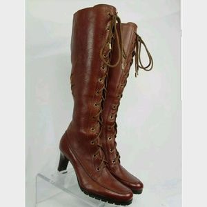 Cole Hann Leather Tall Boot Size 5